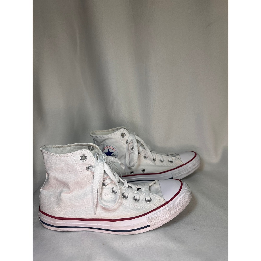 Converse Chuck Taylor All Star High Top White Canvas Mens 8 Womens 10 M7650 - Picture 6 of 8